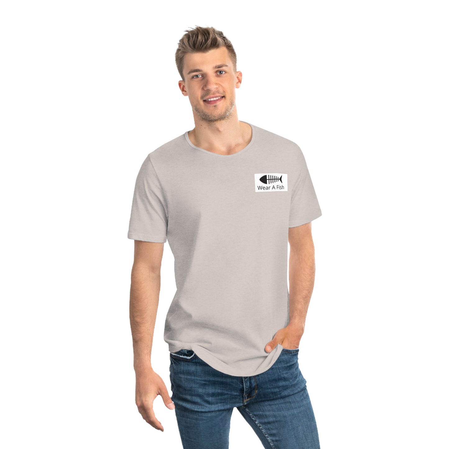 Men's Statement Jersey Curved Hem Tee