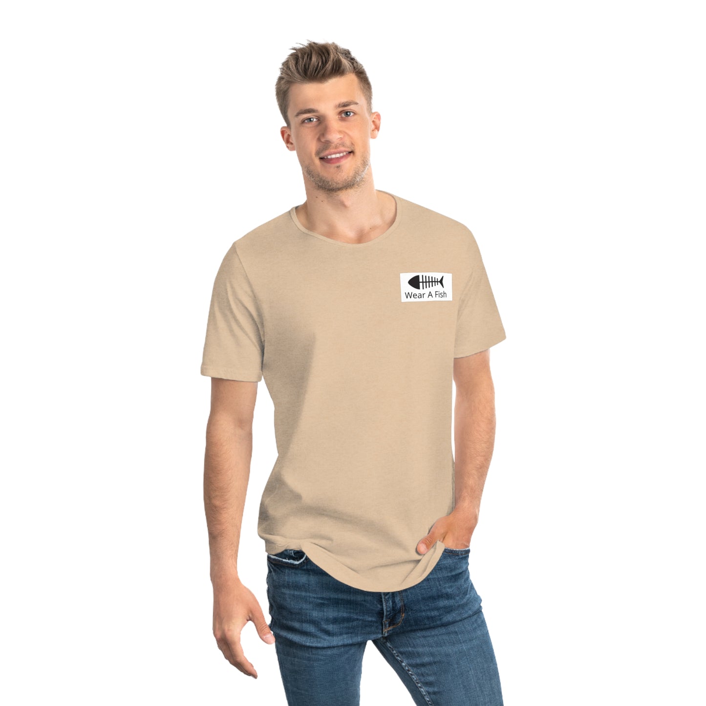 Men's Statement Jersey Curved Hem Tee